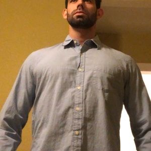 J Crew sunwashed oxford blue Large